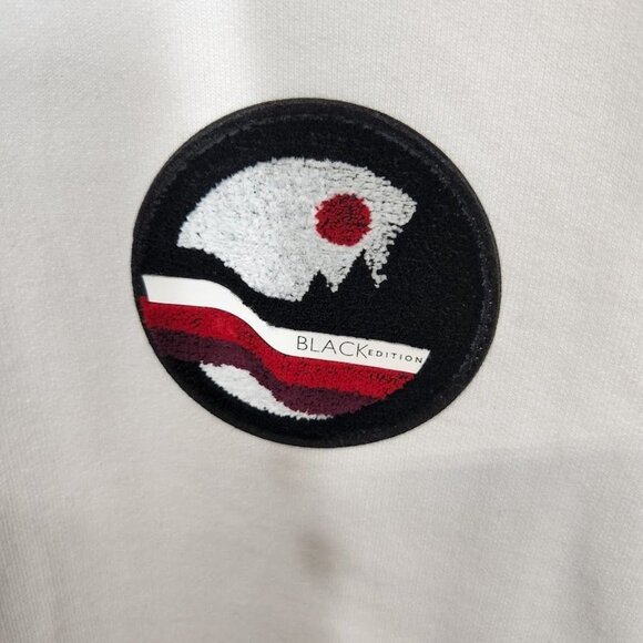 New Canali Black Edition Crewneck Cotton Sweatshirt In White Size 52 (US Large) - Picture 6 of 11